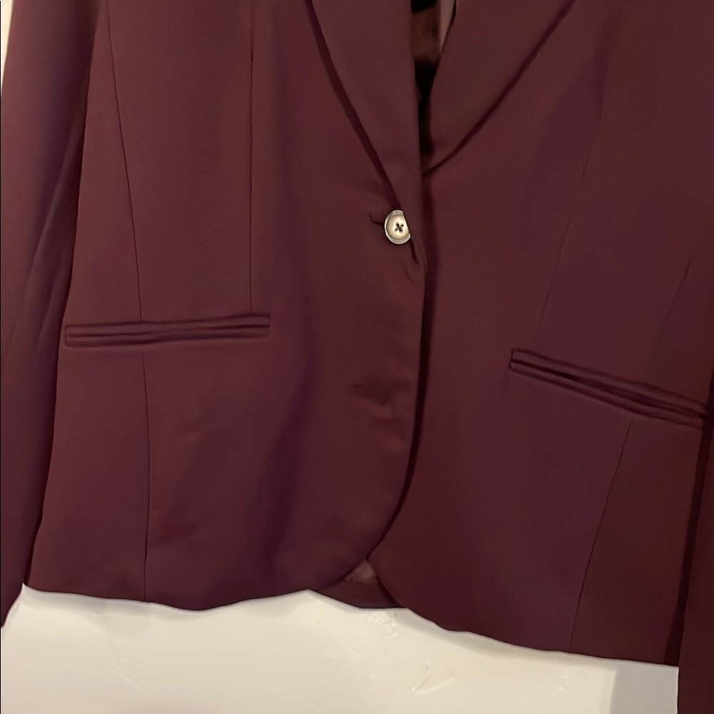 GAP Eggplant Blazer Structured Suit Jacket - Picture 6 of 9